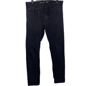 Old Navy Mens Jeans Size 29 Relaxed Slim Taper Faded Denim Black Casual